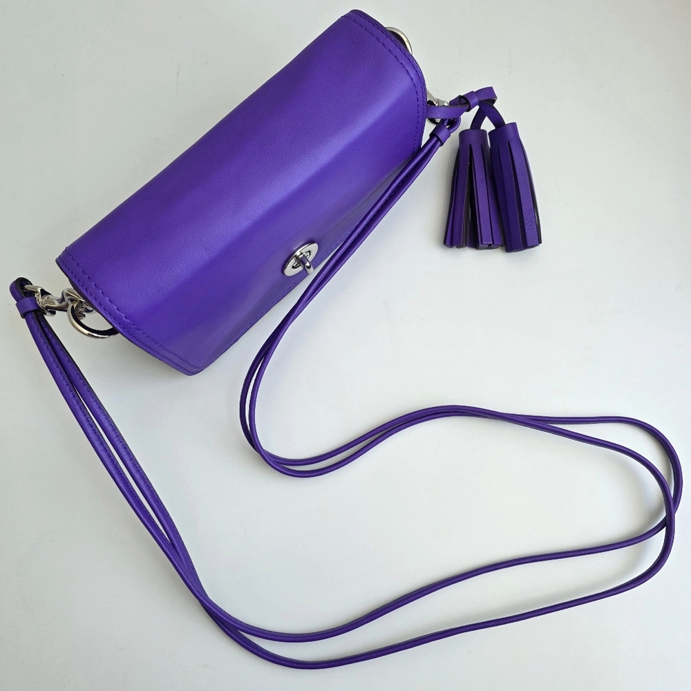 NEW Coach Legacy Penny Crossbody Bag in Ultraviolet - Picture 6 of 15